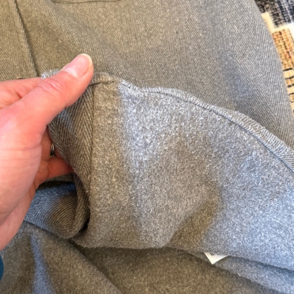 Zara Men’s Gray 100% Cotton Herringbone Shacket Sweater Button Down Size Medium - Picture 10 of 14